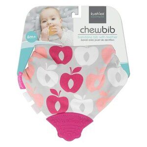 Chew Bib with built-in teether for drooling and teething babies, NEW